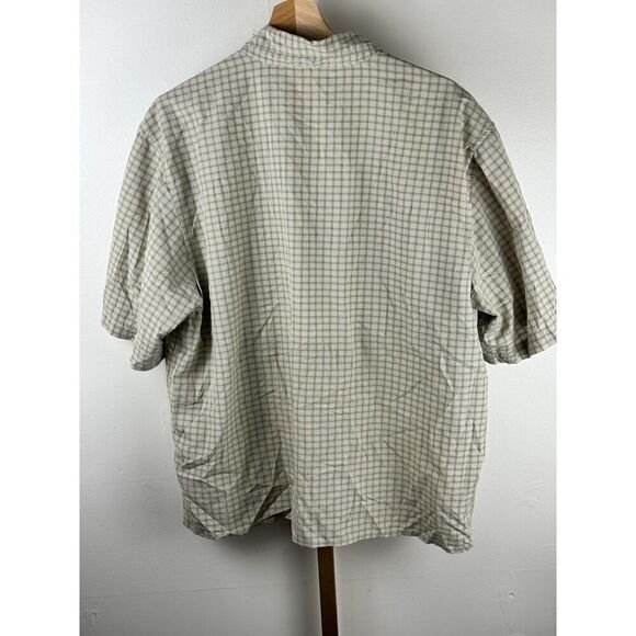 Women's Simms Guide Series S/S Fishing Shirt Green Plaid Vented Pockets Sz L EUC - Picture 2 of 8